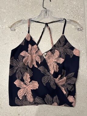 FOREVER 21 LADIES FLORAL WRAP STRAPPY TOP SIZE MEDIUM